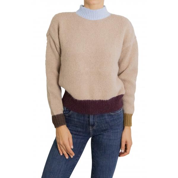 Maglione girocollo con contrasto di colore Only 
